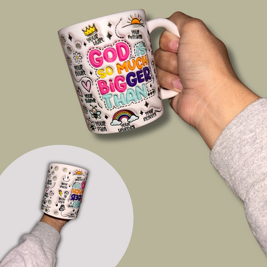 God is so much bigger mug